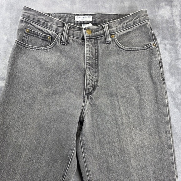 VTG Guess Jeans USA Georges Marciano 32 Gray Black Wash Triangle Logo 90s Mens - Picture 3 of 11